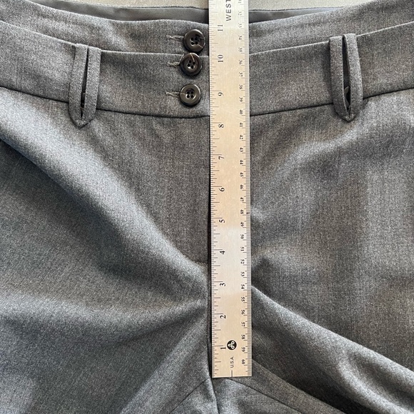 Armani Collezioni Charcoal Gray Virgin Wool Elegant Dress Pants IT 46 US Size 10 - Picture 9 of 10